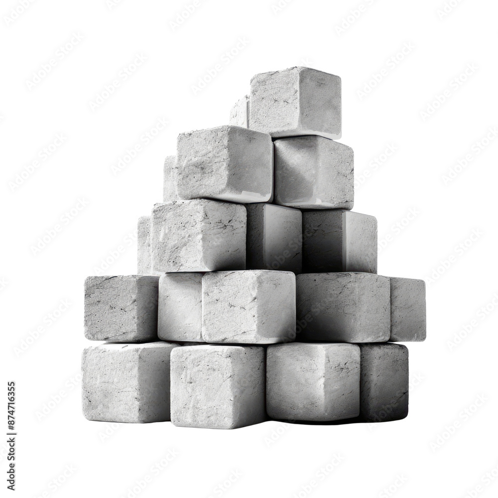 Pile of bricks isolate on transparent png.
Pile of bricks isolate on transparent png.