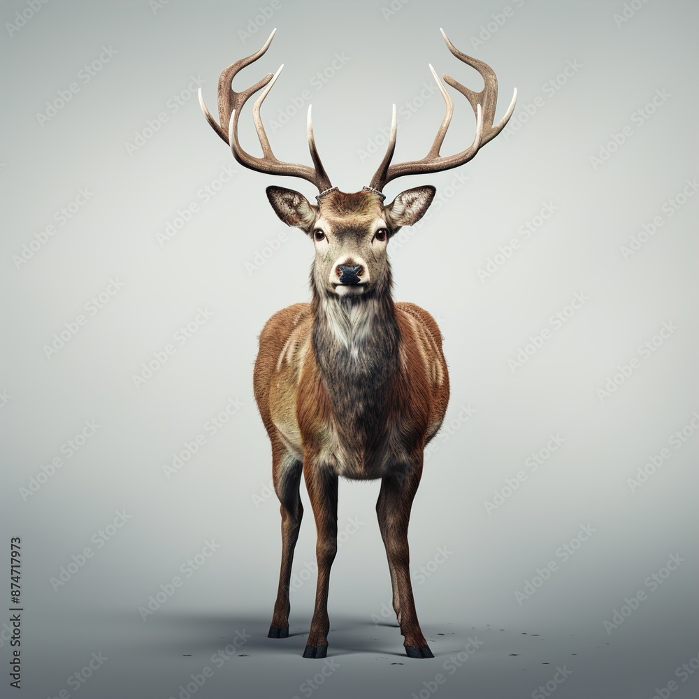 red deer head