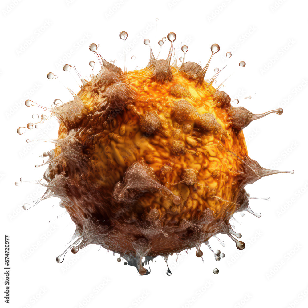 Virus isolate on transparent png.
