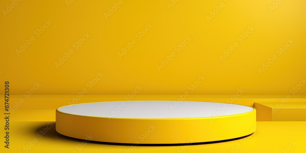 Yellow Product Display Stand Yellow Product Display Stand