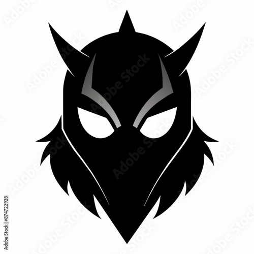 black and white mask