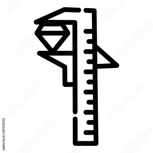 caliper Line Icon