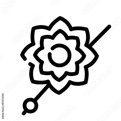 brooch Line Icon