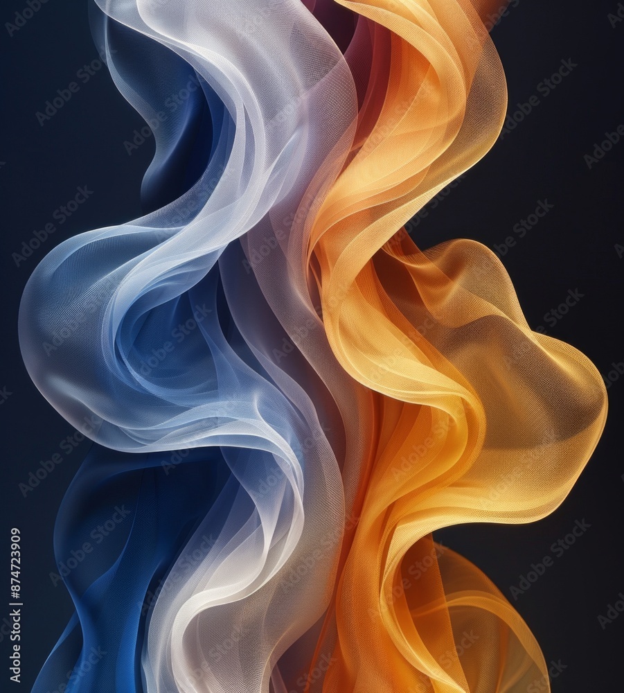 Close-Up Macro Photography of Silk Fabric with Elegant Folds and Smooth Fluidity, Showcasing Abstract Art and Detailed Texture Close-Up Macro Photography of Silk Fabric with Elegant Folds and Smooth Fluidity, Showcasing Abstract Art and Detailed Texture