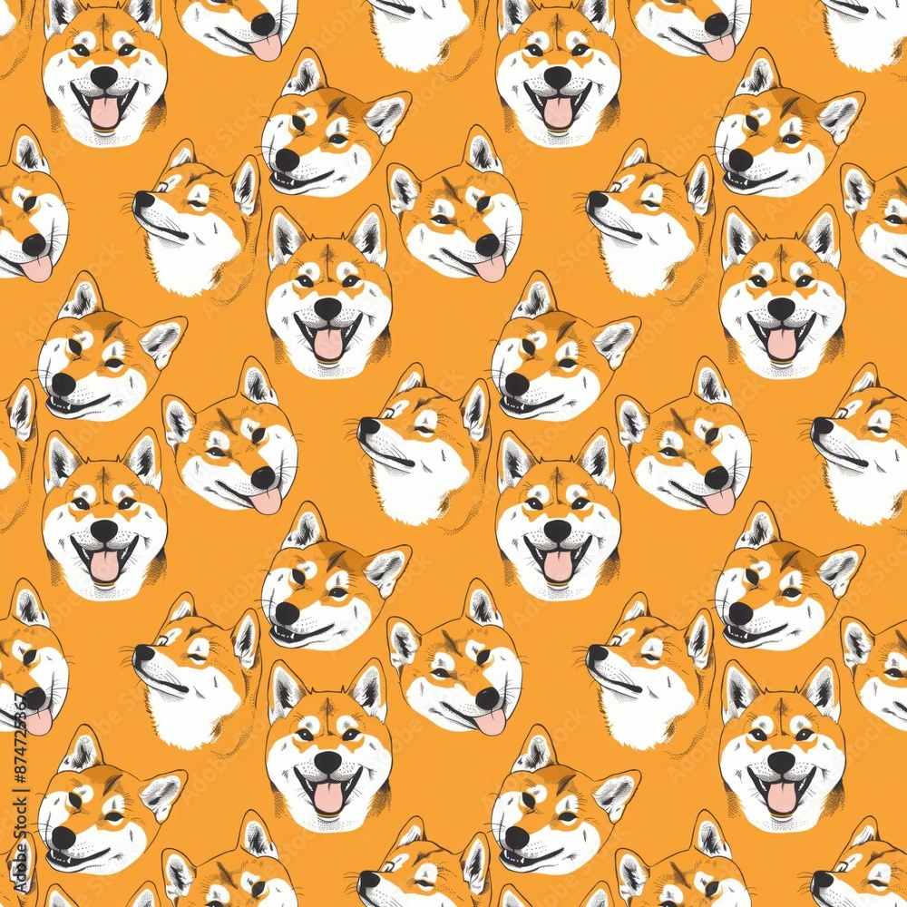 Shiba Inu dog pattern Shiba Inu dog pattern