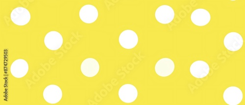 A cheerful background in lemon yellow with polka dots