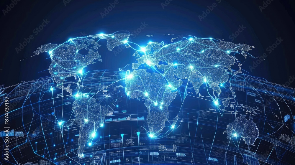 Global Network Connections: A Digital World Map Global Network Connections: A Digital World Map