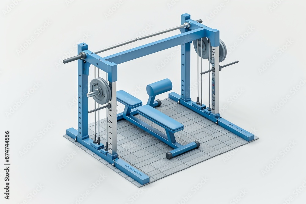 Modern gym with advanced fitness equipment and a sleek design for a professional workout environment. Modern gym with advanced fitness equipment and a sleek design for a professional workout environment.