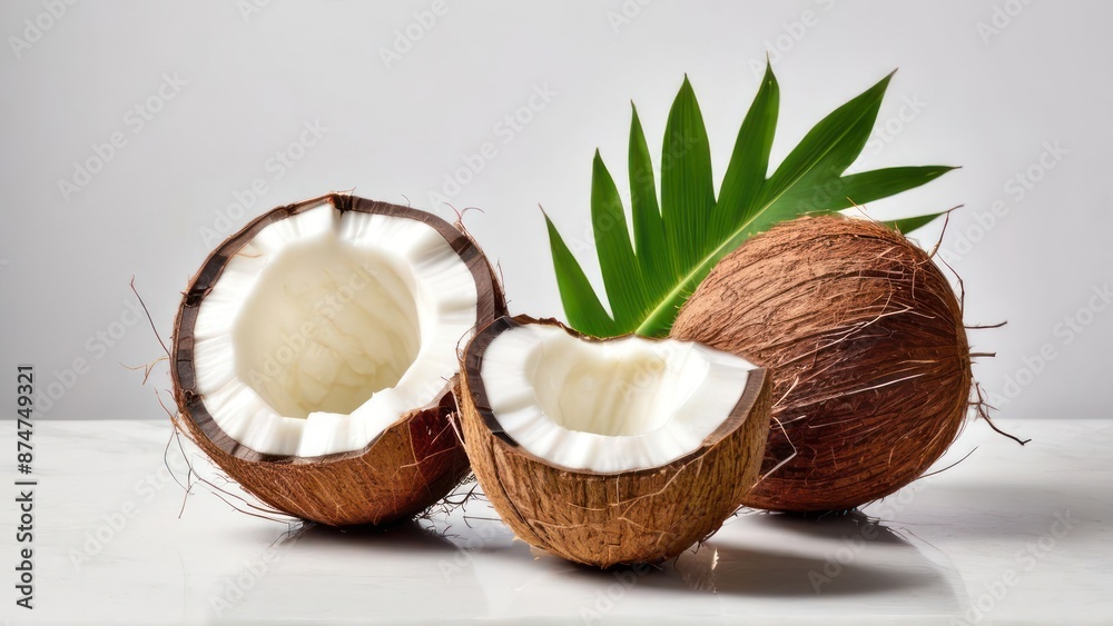 Clear-Cut Coconuts on White - Minimalist Product Photography Clear-Cut Coconuts on White - Minimalist Product Photography