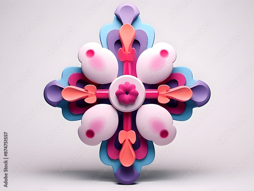 Abstract 3D Art Piece Abstract 3D Art Piece
