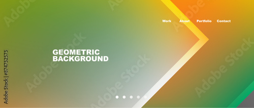 Minimal geometric web site page template design. Vector Illustration For Wallpaper, Banner, Background, Card, Book Illustration, landing page