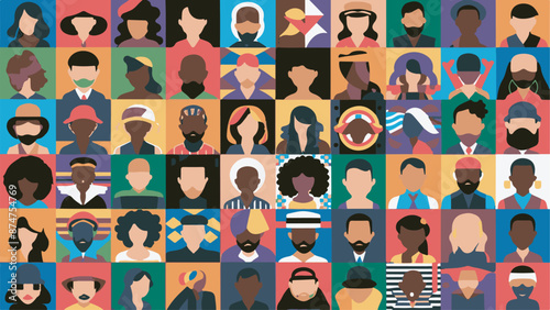 Diversity Illustration Vector Art, Abstract Vector