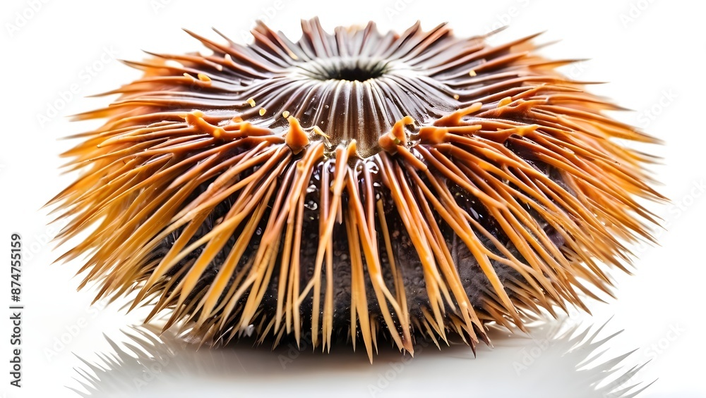 Fototapeta premium sea urchin isolated on white, animal on white background