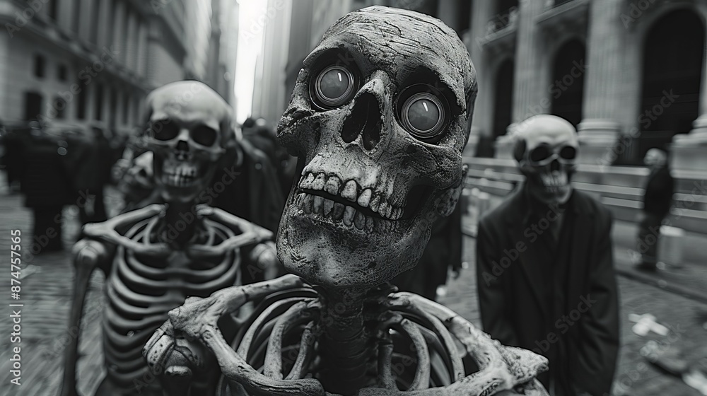 the skeleton in the city lives the life of people the skeleton in the city lives the life of people