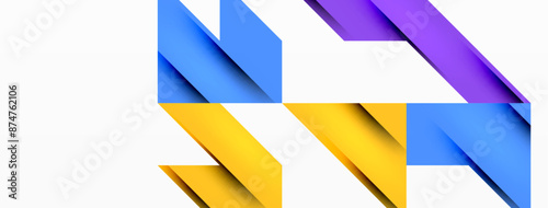 Speed and sport geometric background. Color lines dynamic template for wallpaper, banner, background or landing