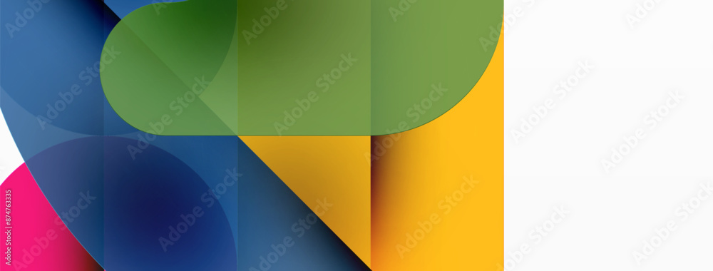 Minimal round shapes geometric abstract background. Circle design. Trendy techno business template for wallpaper, banner, background or landing Minimal round shapes geometric abstract background. Circle design. Trendy techno business template for wallpaper, banner, background or landing