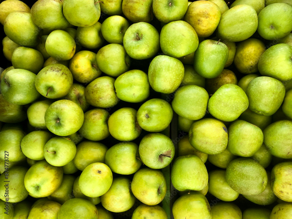 Fresh green apple fruit images. Lot of tasty apples fruits background Fresh green apple fruit images. Lot of tasty apples fruits background