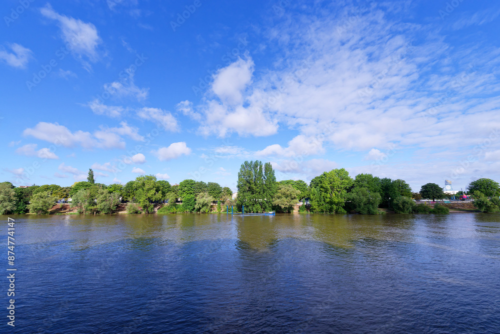 Beach of Ivry-sur-Seine city in Paris suburb Beach of Ivry-sur-Seine city in Paris suburb