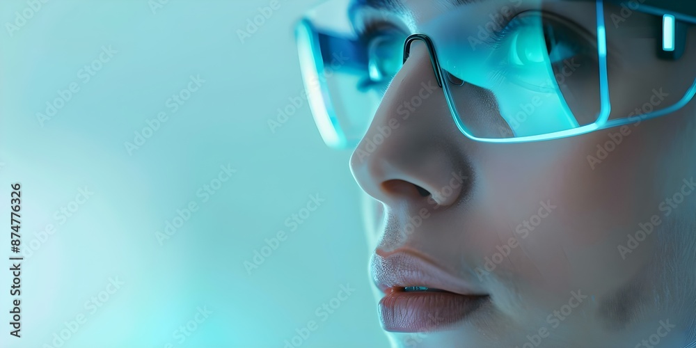 Robotic women in digital web background showcasing IoT technology in closeup. Concept Technology, IoT, Robot, Digital Web, Closeup, Robotic women in digital web background showcasing IoT technology in closeup. Concept Technology, IoT, Robot, Digital Web, Closeup,