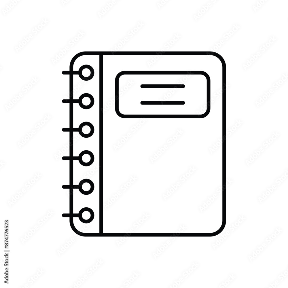 Diary icon design with white background stock illustration Diary icon design with white background stock illustration