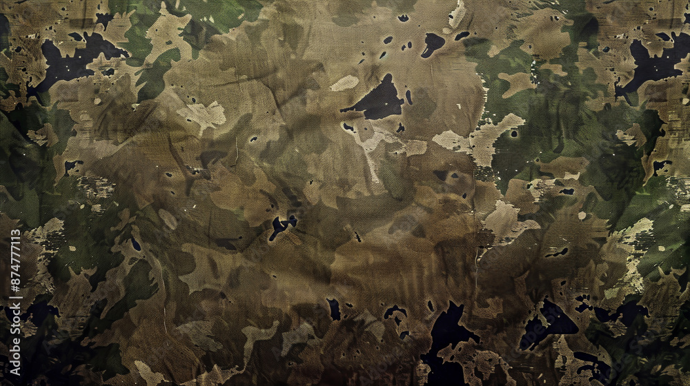 A close up of a brown and green background with a few black spots A close up of a brown and green background with a few black spots