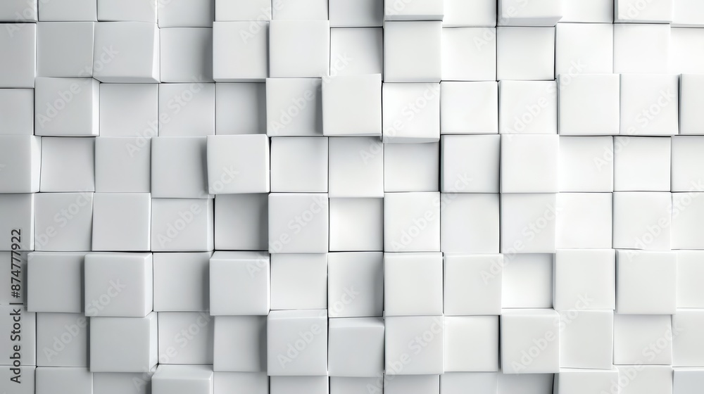 White square grid background with a sense of order and structure, art style minimalist White square grid background with a sense of order and structure, art style minimalist