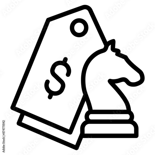 Pricing Strategy Icon For Design Element