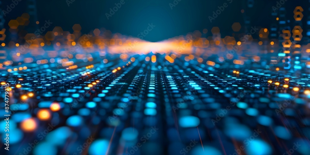 Fototapeta premium Leveraging Data for Informed Decision-Making in Big Data, IoT, and Analytics. Concept Data Analysis, Decision-Making, Big Data, IoT, Analytics