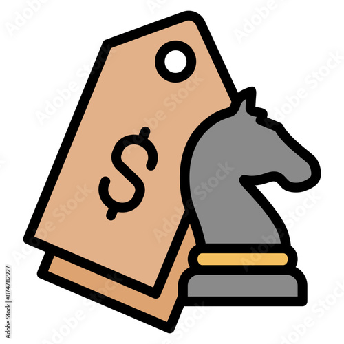 Pricing Strategy Icon For Design Element