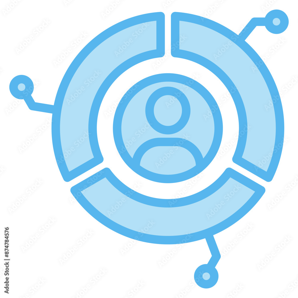 Market Segmentation Icon For Design Element Market Segmentation Icon For Design Element