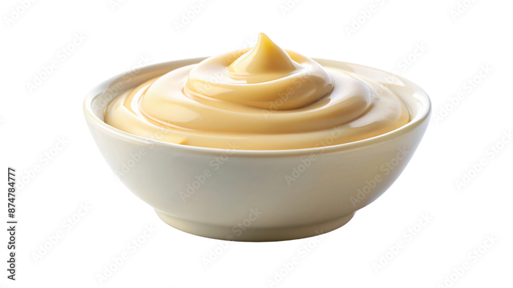 mayonnaise sauce on mini bowl