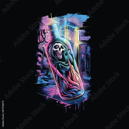 Skull And Crossbones Prescription Bottle