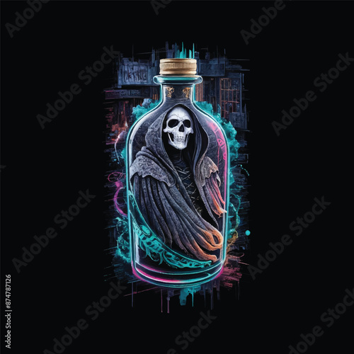 Skull And Crossbones Prescription Bottle
