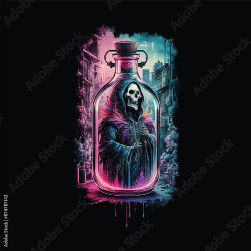 Skull And Crossbones Prescription Bottle