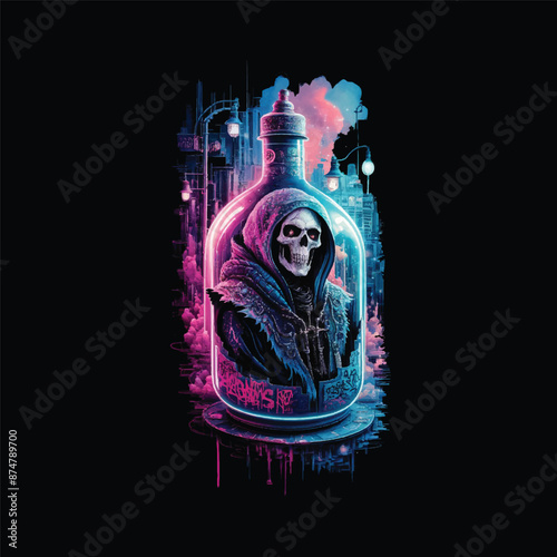 Skull And Crossbones Prescription Bottle