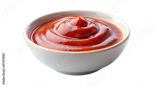  ketchup sauce on mini bowl