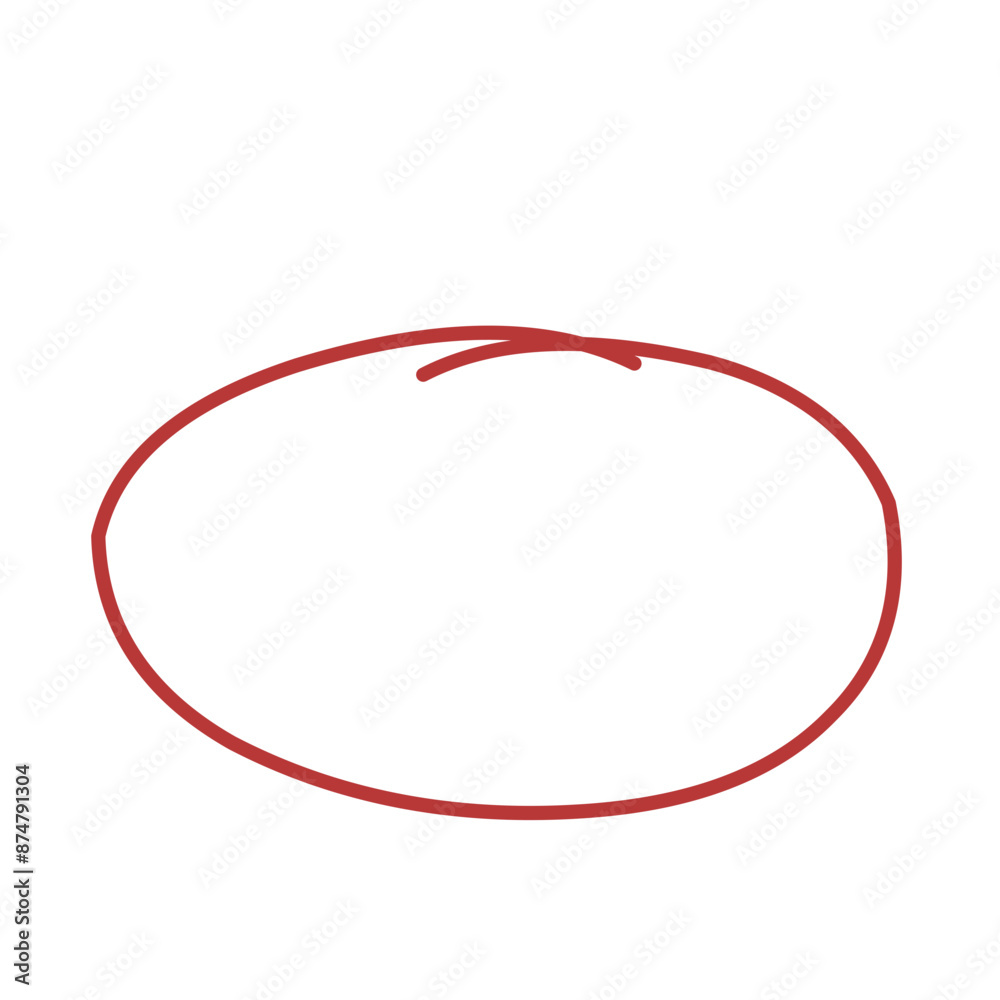 Red handrawn scribble marker circle. Red circle. Red handrawn scribble marker circle. Red circle.