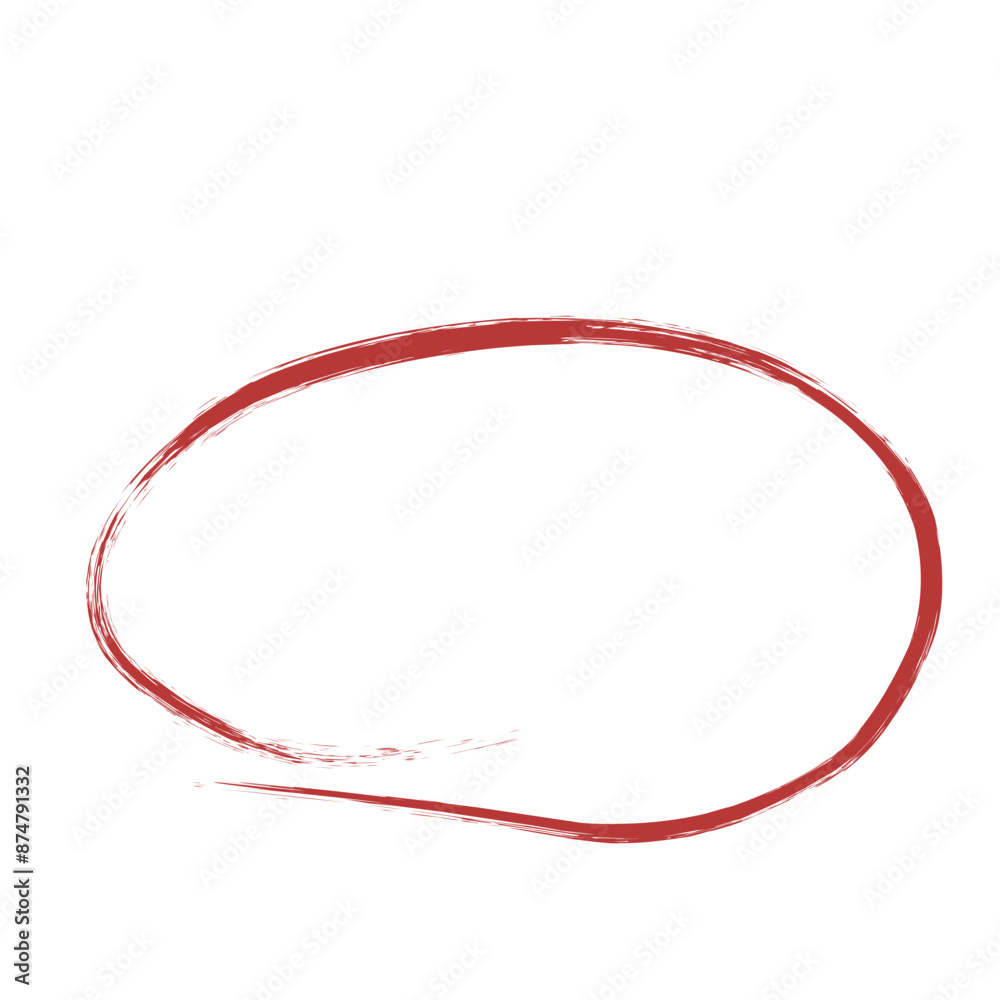Red handrawn scribble marker circle. Red circle. Red handrawn scribble marker circle. Red circle.