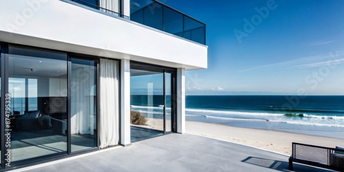 Modern Beachfront Home with Expansive Ocean View