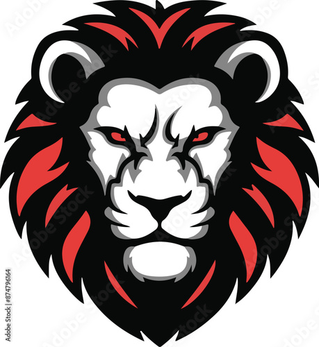 Wallpaper Mural A stylist Lion head Illustration vector . Torontodigital.ca