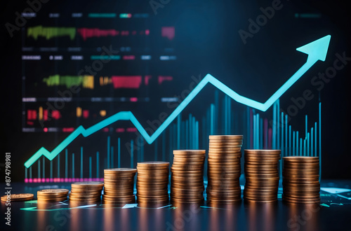 graph with arrow