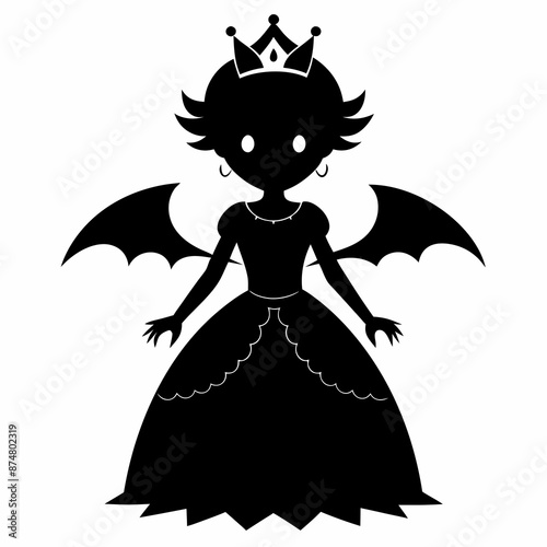 princess halloween black vector silhouette © koushik