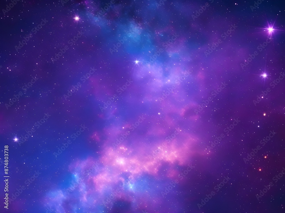 Starry Skies: Gradient Galaxy from Dark Navy to Soft Lavender Starry Skies: Gradient Galaxy from Dark Navy to Soft Lavender