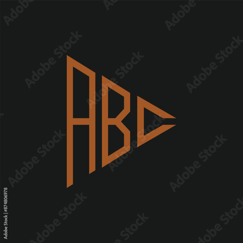 abc letter logo design vector