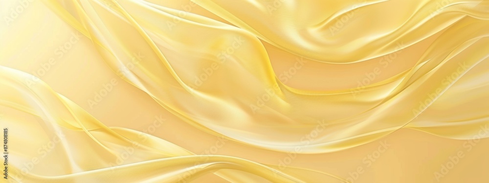 Fototapeta premium Soft gradient seamless transitions light yellow gold background, minimal, simple, large copy space on center.