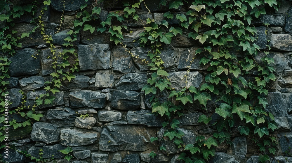 stone wall with moss stone wall with moss