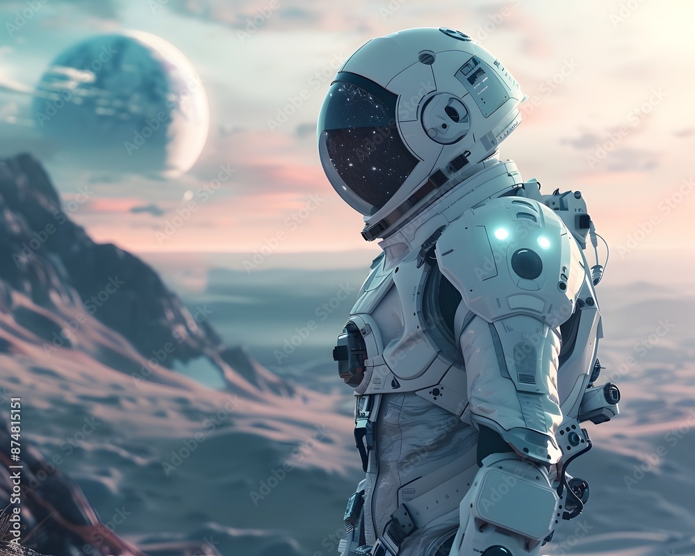 AI Driven Extraterrestrial Analyzing a Distant Alien Planet AI Driven Extraterrestrial Analyzing a Distant Alien Planet