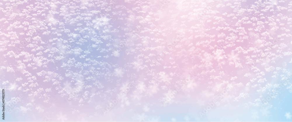 White snowflakes and frost on a light blurred background. Winter abstract background White snowflakes and frost on a light blurred background. Winter abstract background