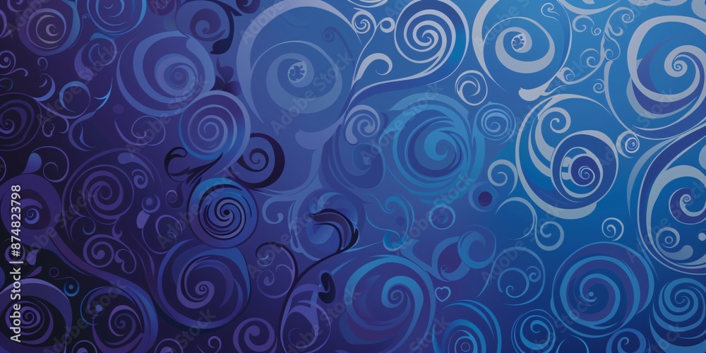 Blue Swirling Abstract Background Blue Swirling Abstract Background