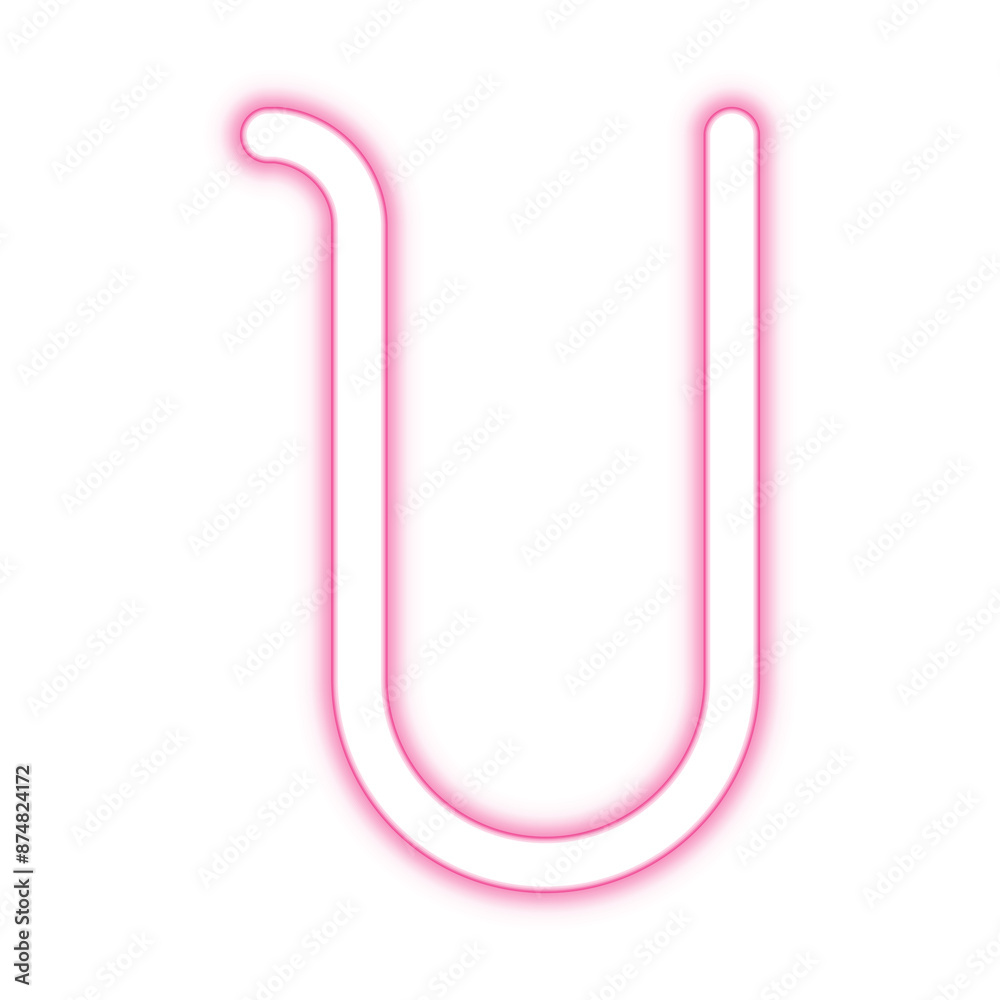 Illustration of neon electric style letter U alphabet. Pink color. Isolated on transparent background.
Illustration of neon electric style letter U alphabet. Pink color. Isolated on transparent background.